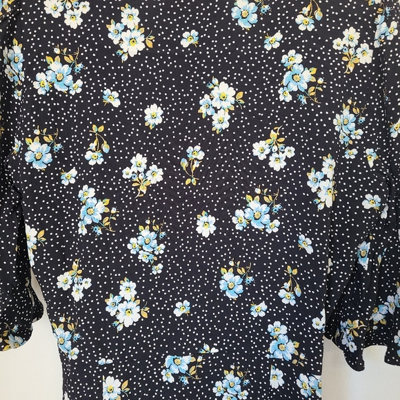 (1241) The Loft Woman's Country Garden Quarter Sleeve Floral Dress, Size: 8 - Picture 6 of 13